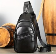 Męska torba skórzana, uniwersalna, stylowa, kompaktowa.