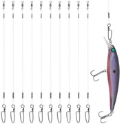 Przypony wędkarskie Fluorocaron 3 długości, 3 komplety - 30 szt.