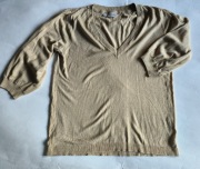 Bodyflirt beżowy sweter 36/38 rękaw 3/4