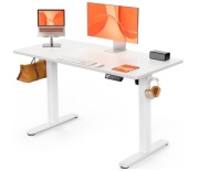 Biurko elektryczne 120x60 regulowane stojące białe pamięć