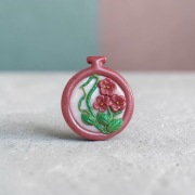 Ręcznie wykonany magnes do igieł- needle minder, rękodzieło, haft