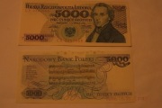 Banknot 5000 zł z 1982 roku