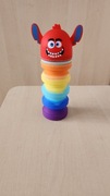 Piórnik Silikonowy STWOREK Stojący Przybornik Tęcza