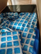 Basen dmuchany 250 cm z pokrywą i pompą.