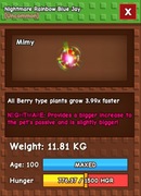 grow a garden nightmare rainbow blue jay