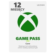 Xbox Game Pass CORE 12 Miesięcy (1 ROK) EU/PL Cyfrowy KOD KLUCZ