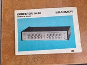 Radmor Korektor 5470 Instrukcja obsługi