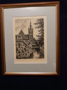 Akwaforta Gdańsk, kościół św. Katarzyny