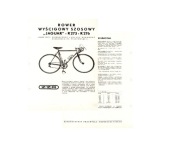 ORY ULOTKA REKLAMOWA ZZR JAGUAR 1960 Wyścig Pokoju PRL 