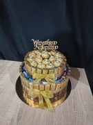 Torcik z merci na każdą okazję Słodki box Tort ze słodyczy 