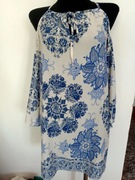 Bluzka tunika kwiaty orientalne wzory