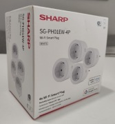 Zestaw 4x Inteligentne Gniazdko Wi-Fi SHARP – Nowe! Smart Home