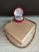 Przepiękny zjawiskowy naszyjnik hematyt piryt choker z koralików cudo