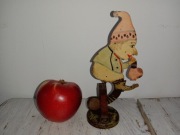 Stara zabawka ruchoma wahadło krasnal PRL ANTYK