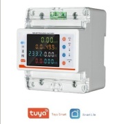 Jednofazowy inteligentny licznik energii 100A z Wi-Fi i funkcjami zabezp.