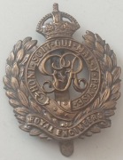 Oryginalna odznaka na czapkę G - V Royal Engineers UK z I wojny światowej