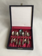 Sztućce kompelt łyżeczek. Hefra MET. Wzór angielski