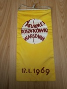 Proporczyk sportowy koszykówka Warszawa 1969