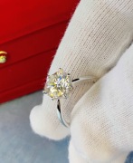 Pierścionek Srebrny925 1CT Moissanit WIELKA Świąteczna PROMOCJA !:)