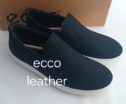 Slippersy sneakersy półbuty Ecco 38 skóra naturalna czarne