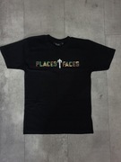 Koszulka Trapstar x Places + Faces 2.0 Tee  - Black Drill UK y2k T-shirt 