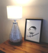 Sikorka Uboga, obraz z ramką - czarna kredka 20x29 cm oryginał