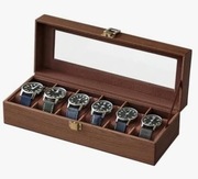 Elegancki kuferek na zegarki 