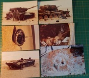 Polscy żołnierze w misji ONZ na Synaju. Zniszczony czołg i bwp - 6 zdjęć 