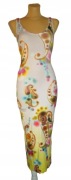 MARCCAIN MARC CAIN maxi sukienka w kolorowe wzory 40