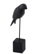 Home&You figurka Paper Sparrow czarny ptak na nóżce prezent Nowa