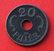 20 Fillerów  1943 r  -    Węgry 