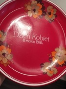 Talerz ozdobny kolekcjonerski emalia huta silesia