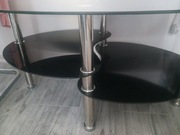 Stolik czarny szklany