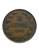 Finlandia 10 Pennia 1905 rok