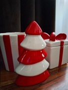 ZESTAW CHOINKA DONICZKA POJEMNIK PREZENT CZERWONO-CZARNY JAK HOME&YOU