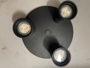 IKEA NYMANE Lampa sufitowa, 3 reflektory, antracyt