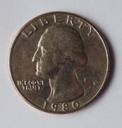 MONETA  USA 1980 1/4 DOLLAR 