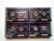 Zestaw cztery kasety magnetofonowe EMTEC Sound 60