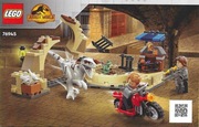 Lego Jurassic World 76945 Atrociraptor Dinosaur: Bike Chase Instrukcja