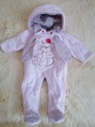 Wiosenny KOMBINEZON DZIECIĘCY Bawełniany OCIEPLANY dla DZIEWCZYNKI 68