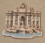 Magnes na lodówkę Fontanna Di Trevi Włochy Italy Rzym Watyka Roma(40)