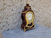 Piękny stary zegar kominkowy w stylu Boulle - Schmidt skrzynia drewniana 