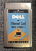DELL PCMCIA Ethernet Card 10Base-T/10 Base-2 PC Card 3COM