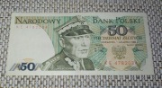 Banknot 50 zł 1 grudnia 1988 seria KE478 stan SUPER