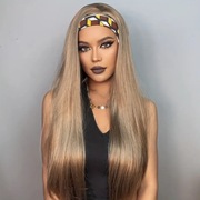 Peruka włosy blond brąz ombre włosy proste długie Wysyłka PL