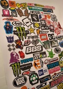 100 naklejek Motor Samochód wlepki naklejki skuter rower stickerbomb kask