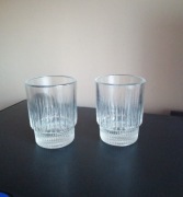 stare szklanki literatki PRL 2 szt 