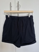 Uniqlo Granatowe szorty XS 34 bawełna len