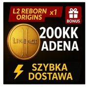 Lineage 2 L2 Reborn Origins x1 | 200KK Adena 200 Milionów | Szybko + Bonus