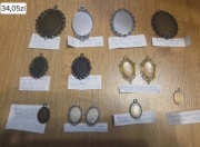 Baza pod kaboszon owalna zawieszka medalion do biżuterii różne rozmiary